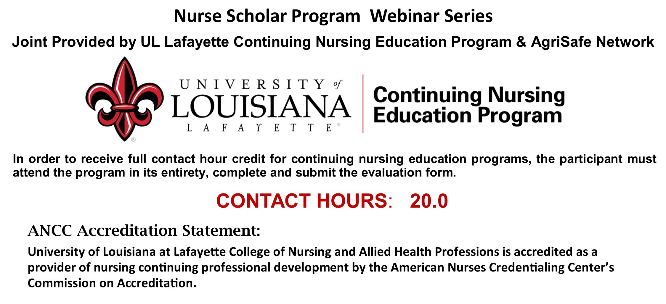 ULL Continuing Education Disclaimer ULL Continuing Education Disclaimer